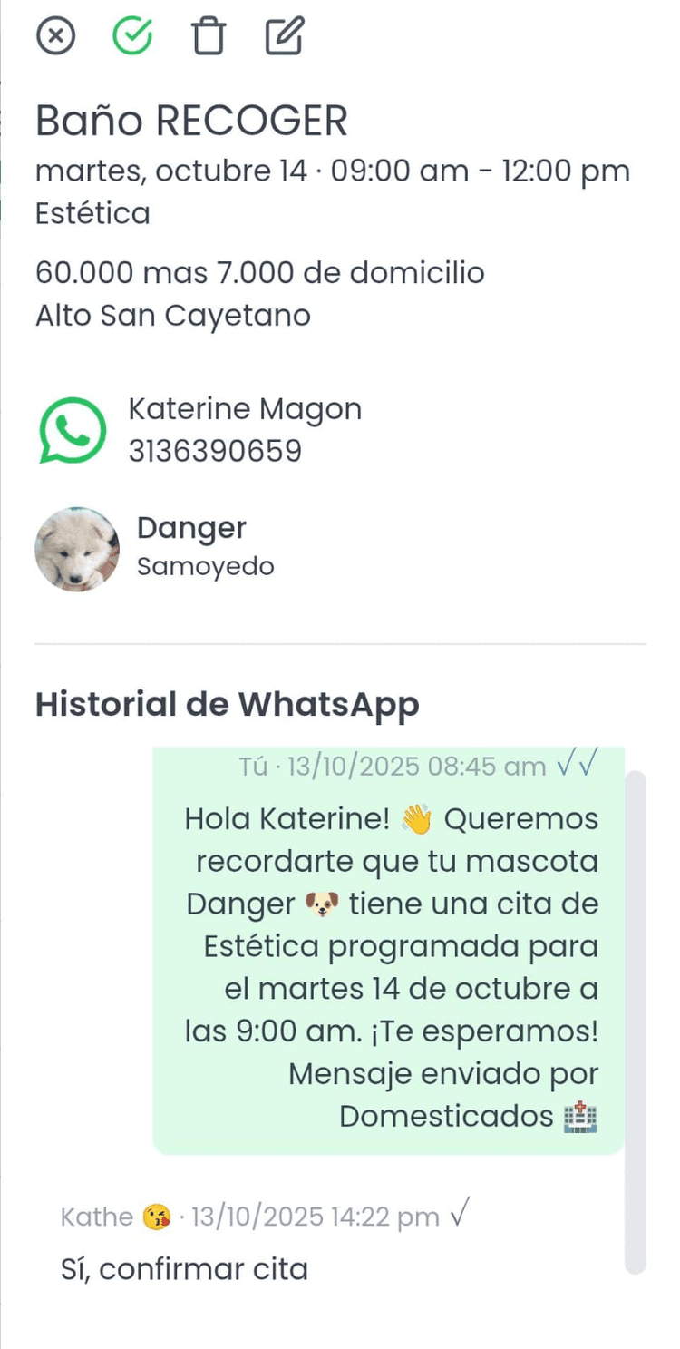 Evita olvidos con recordatorios automáticos